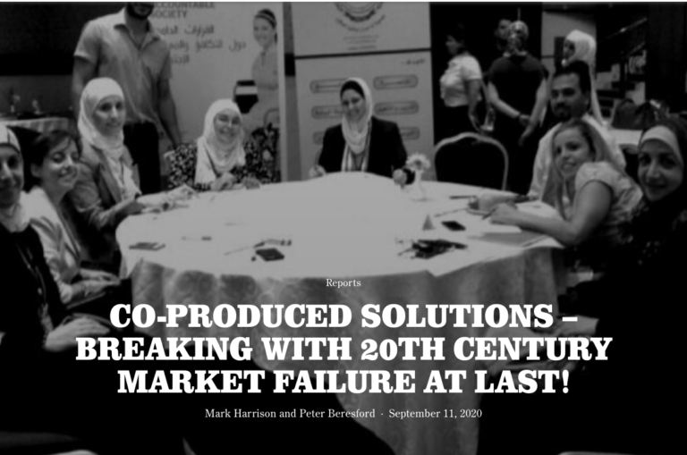 CO-PRODUCED SOLUTIONS – BREAKING WITH 20TH CENTURY MARKET FAILURE AT LAST!